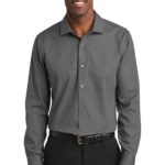Red House ® Slim Fit Nailhead Non-Iron Shirt. RH390