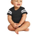 Rabbit Skins  Infant Football Fine Jersey Bodysuit. RS4437