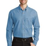 Port Authority ® Long Sleeve Denim Shirt. S600