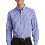 Port Authority ® Long Sleeve Gingham Easy Care Shirt. S654