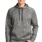 Sport-Tek ® PosiCharge ® Electric Heather Fleece Hooded Pullover. ST225