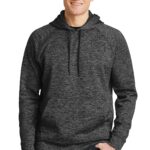 Sport-Tek ® PosiCharge ® Electric Heather Fleece Hooded Pullover. ST225