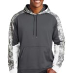Sport-Tek ® Sport-Wick ® Mineral Freeze Fleece Colorblock Hooded Pullover. ST231