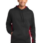 Sport-Tek ® Sport-Wick ® CamoHex Fleece Colorblock Hooded Pullover. ST239