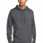 Sport-Tek ® Sport-Wick ® CamoHex Fleece Colorblock Hooded Pullover. ST239