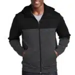 Sport-Tek ® Tech Fleece Colorblock Full-Zip Hooded Jacket. ST245