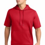 Sport-Tek ® Sport-Wick ® Fleece Short Sleeve Hooded Pullover. ST251