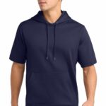 Sport-Tek ® Sport-Wick ® Fleece Short Sleeve Hooded Pullover. ST251