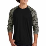 Sport-Tek ® Drift Camo Colorblock Long Sleeve Tee ST376LS