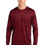 Sport-Tek ® PosiCharge ® Long Sleeve Electric Heather Tee. ST390LS
