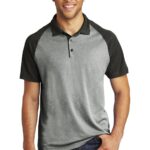 Sport-Tek ® PosiCharge ® RacerMesh ® Raglan Heather Block Polo. ST641