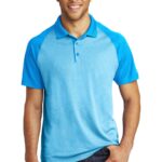 Sport-Tek ® PosiCharge ® RacerMesh ® Raglan Heather Block Polo. ST641
