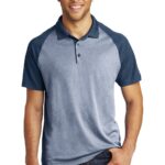 Sport-Tek ® PosiCharge ® RacerMesh ® Raglan Heather Block Polo. ST641