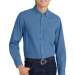 Port Authority ® Tall Long Sleeve Denim Shirt. TLS600