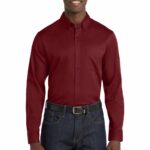 Port Authority ® Long Sleeve SuperPro React  Twill Shirt. W808
