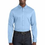 Port Authority ® Long Sleeve SuperPro React  Twill Shirt. W808
