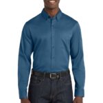 Port Authority ® Long Sleeve SuperPro React  Twill Shirt. W808
