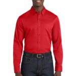 Port Authority ® Long Sleeve SuperPro React  Twill Shirt. W808