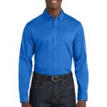 Port Authority ® Long Sleeve SuperPro React  Twill Shirt. W808