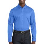 Port Authority ® Long Sleeve SuperPro React  Twill Shirt. W808
