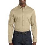 Port Authority ® Long Sleeve SuperPro React  Twill Shirt. W808