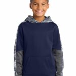 Sport-Tek ® Youth Sport-Wick ® Mineral Freeze Fleece Colorblock Hooded Pullover. YST231