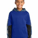 Sport-Tek ® Youth Sport-Wick ® Mineral Freeze Fleece Colorblock Hooded Pullover. YST231