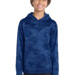 Sport-Tek ® Youth Sport-Wick ® CamoHex Fleece Hooded Pullover. YST240