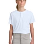 Sport-Tek ® Youth PosiCharge ® Competitor  2-Button Henley YST359