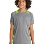 Sport-Tek ® Youth Heather Colorblock Contender  Tee. YST361