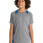 Sport-Tek ® Youth Heather Colorblock Contender  Tee. YST361
