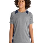 Sport-Tek ® Youth Heather Colorblock Contender  Tee. YST361