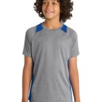 Sport-Tek ® Youth Heather Colorblock Contender  Tee. YST361