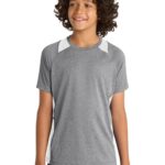 Sport-Tek ® Youth Heather Colorblock Contender  Tee. YST361