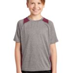 Sport-Tek ® Youth Heather Colorblock Contender  Tee. YST361