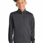 Sport-Tek ® Youth Tricot Sleeve Stripe Track Jacket. YST94