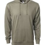 Unisex Lightweight Hooded Pullover T-Shirt