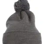 Pom-Pom Cuffed Knit Beanie