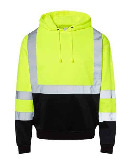 Unisex Hi-Vis Hooded Sweatshirt
