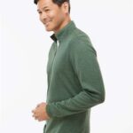 Men's 3-Stripes Quarter-Zip Sweater Pullover