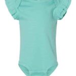 Infant Flutter Sleeve Baby Rib Bodysuit