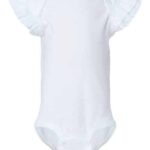 Infant Flutter Sleeve Baby Rib Bodysuit