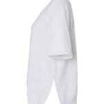 Women's French Terry Short Sleeve Crewneck Sweatshirt