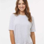 Women's French Terry Short Sleeve Crewneck Sweatshirt