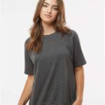 Women's French Terry Short Sleeve Crewneck Sweatshirt