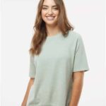 Women's French Terry Short Sleeve Crewneck Sweatshirt