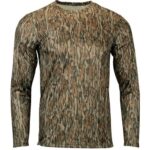 Men's Oxford Performance Camo Print Long Sleeve T-Shirt