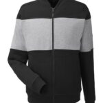 Unisex Anchor Fleece Colorblocked Bomber Jacket