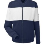 Unisex Anchor Fleece Colorblocked Bomber Jacket