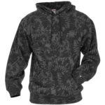 Unisex Tie-Dyed Triblend Hooded Sweatshirt